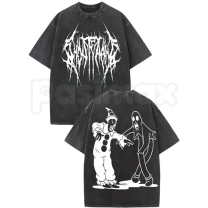 Kendim Sectim Ghostmane Halloween Spooky Graphic T-Shirt – Dark Trap Metal Rap Vintage Washed Lightweight Cotton Unisex Streetwear Top