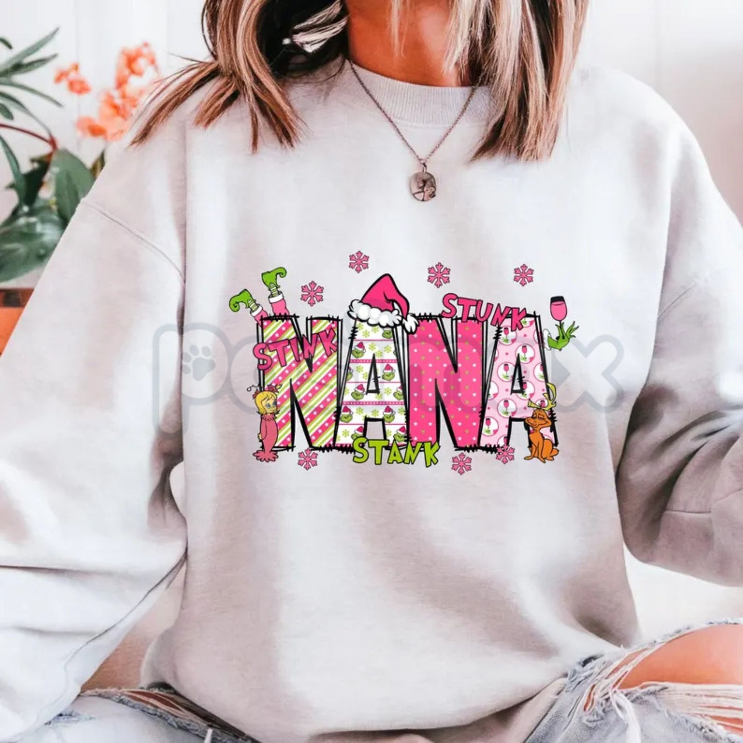 Grandma Christmas 2025 Sweatshirt | Matching Family Christmas Shirts | Custom Holiday Photo Jumper