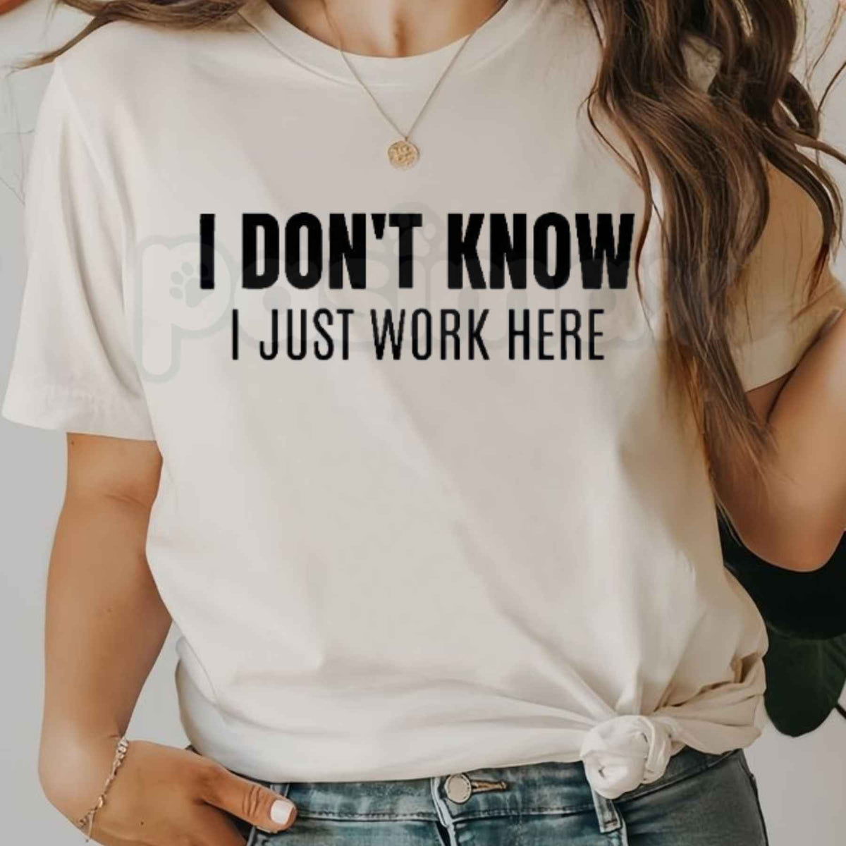 I Don't Know I Just Work Here T-Shirt – Funny Sarcastic Workplace Humor Unisex Graphic Tee