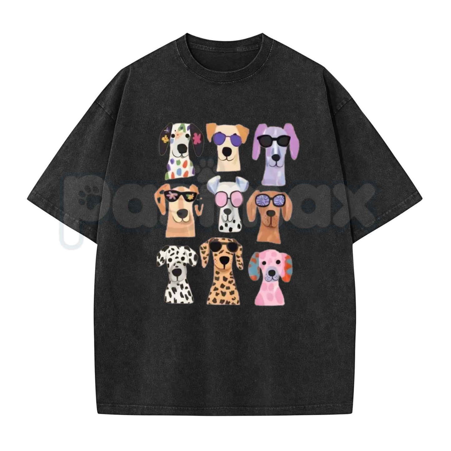 Cute Funny Dog Graphic T-Shirt – Adorable Goofy Canine Retro Cartoon Meme Tee, Vintage Washed Lightweight Cotton Unisex Top