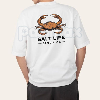 Coastal Vintage Crab T-Shirt – Retro Maritime Sketch Ocean Life Premium Graphic Tee