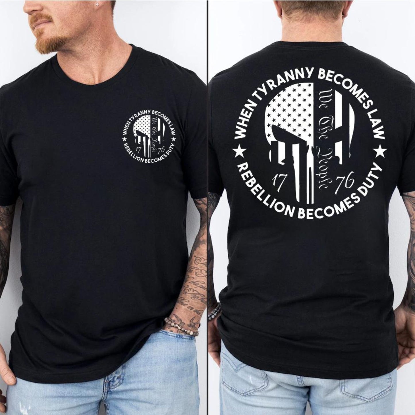 "We The People 1776 Rebellion" Shirt - Patriotic Social Justice Graphic Tee, American History Apparel