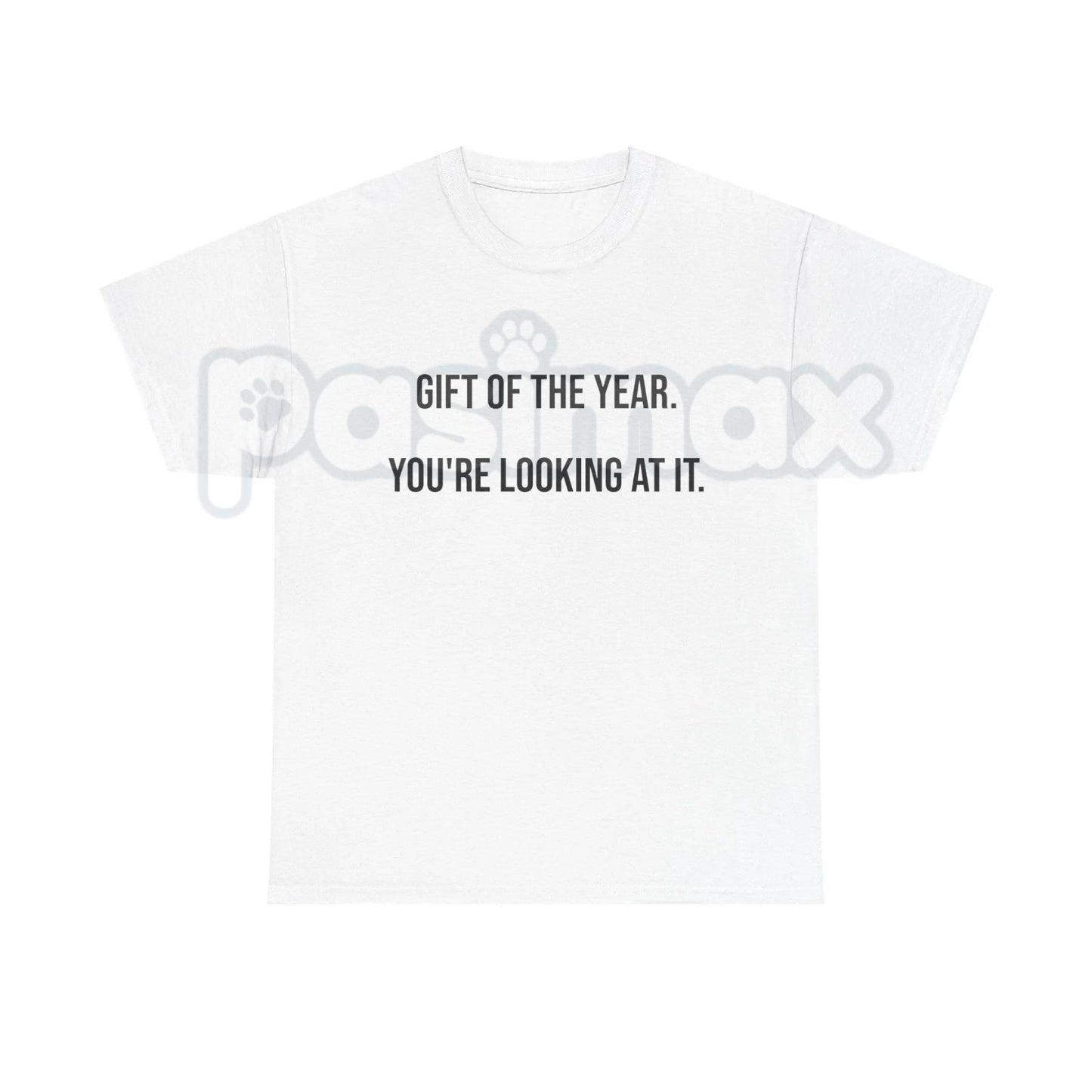 "Gift Of The Year You Are Looking At It" T-Shirt – Funny Sarcastic Novelty Birthday Graphic Tee