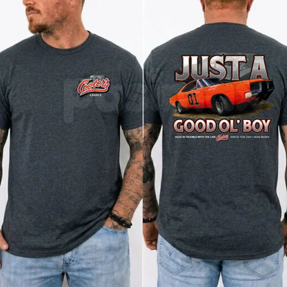 "Just A Good Ol' Boy" General Lee T-Shirt – Retro 1979 Dukes of Hazzard Graphic Tee