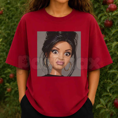 Stank Face Doll Girl Meme T-Shirt – Funny Sarcastic Attitude Women's Graphic Tee