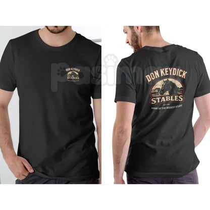 Don Keydick Stables Funny T-Shirt – Parody Equestrian Graphic Tee, Premium 100% Cotton Humorous Stable Name Top, Soft Lived-In Heavyweight Unisex Sarcastic Gift Shirt, Made in USA