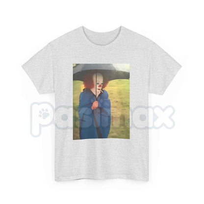 Tim Curry On IT Set Smoking Cigarette T-Shirt – Vintage Horror Movie Pennywise Graphic Unisex Tee