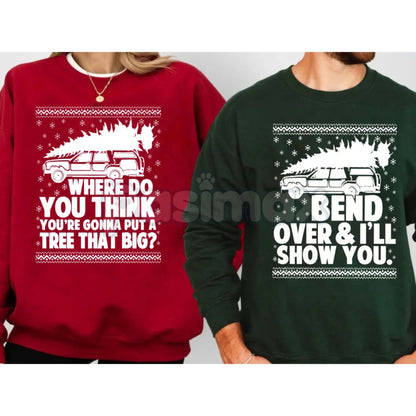 Christmas Couple Matching Sweatshirts – Festive Holiday Pullover Gift Set for Couples