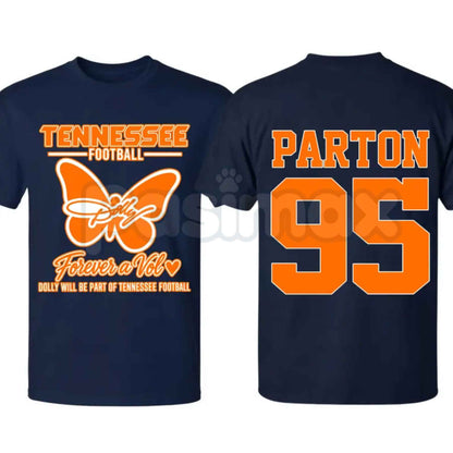 Dolly Parton Tennessee 95 T-Shirt – Country Music Football Orange and White Unisex Tee