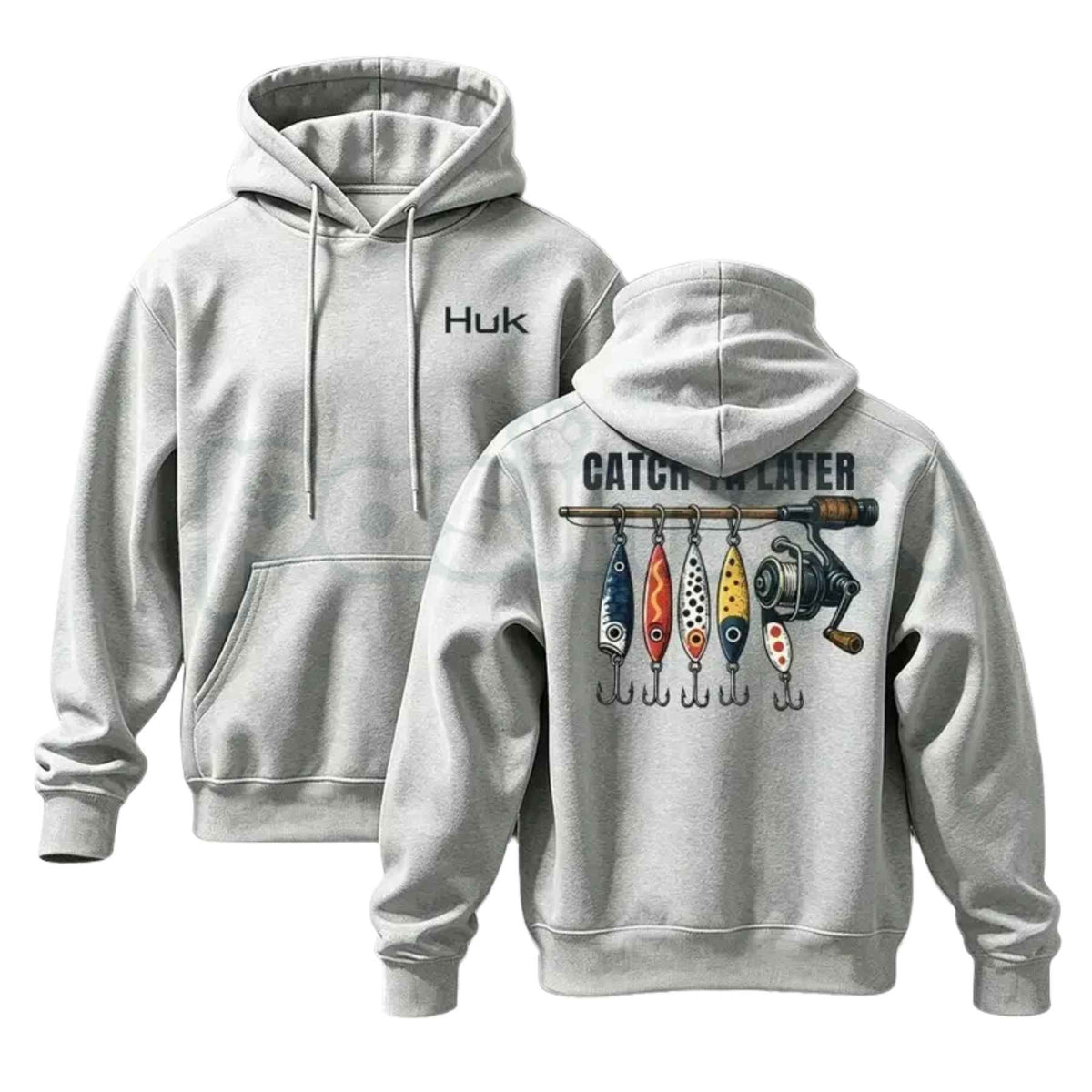 Menswear Classic Vintage American Retro Fishing Graphic Hoodie – Outdoorsman Angler Pullover, Cabin Lifestyle Fish Sweatshirt, Unisex Streetwear
