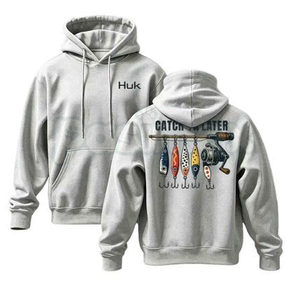 Menswear Classic Vintage American Retro Fishing Graphic Hoodie – Outdoorsman Angler Pullover, Cabin Lifestyle Fish Sweatshirt, Unisex Streetwear