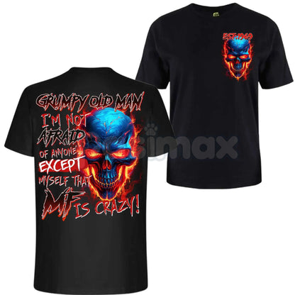 Custom Gen X 2 Side T-Shirt - Old Men Funny Slogan Tee, Unisex Full Color Vintage Style Apparel, Personalized 80s 90s Gift