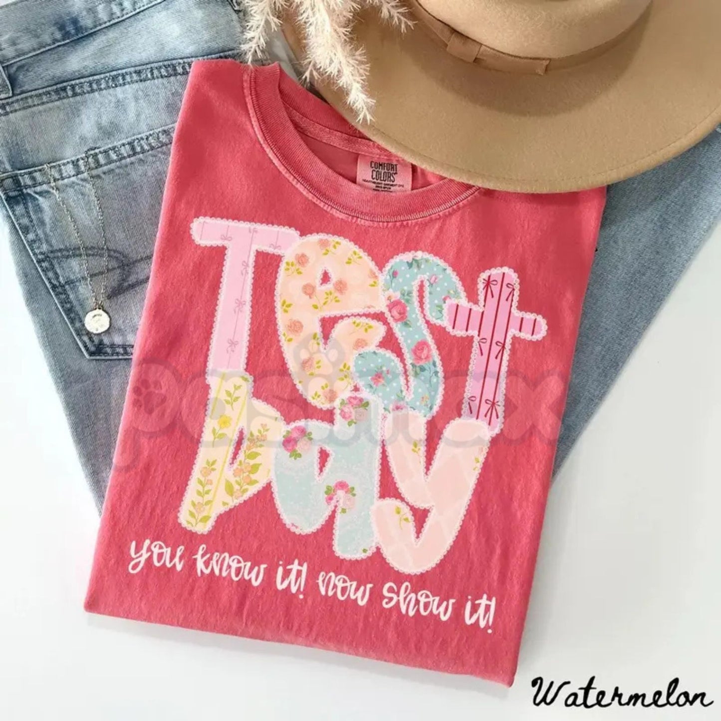 Comfort Colors® "You Know It! Now Show It!" T-Shirt – Inspirational Teacher Test Day Tee, State Testing Coordinator Shirt, Motivational Student Testing Season Top