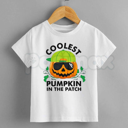 Coolest Pumpkin In The Patch T-Shirt – Kids Halloween Fall Youth Tee