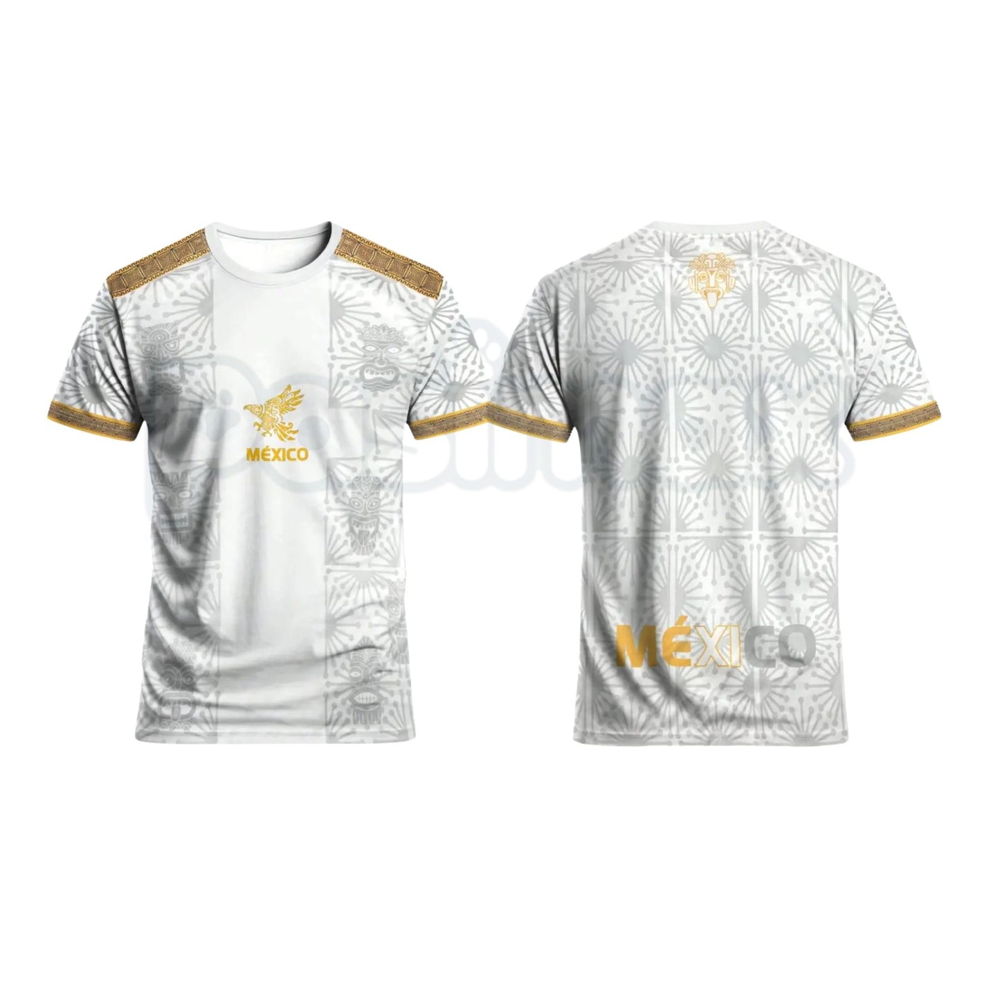 Mexican Aztec Totem Print Loose T-Shirt – Ancient Cultural Graphic Tee, Relaxed Fit Streetwear