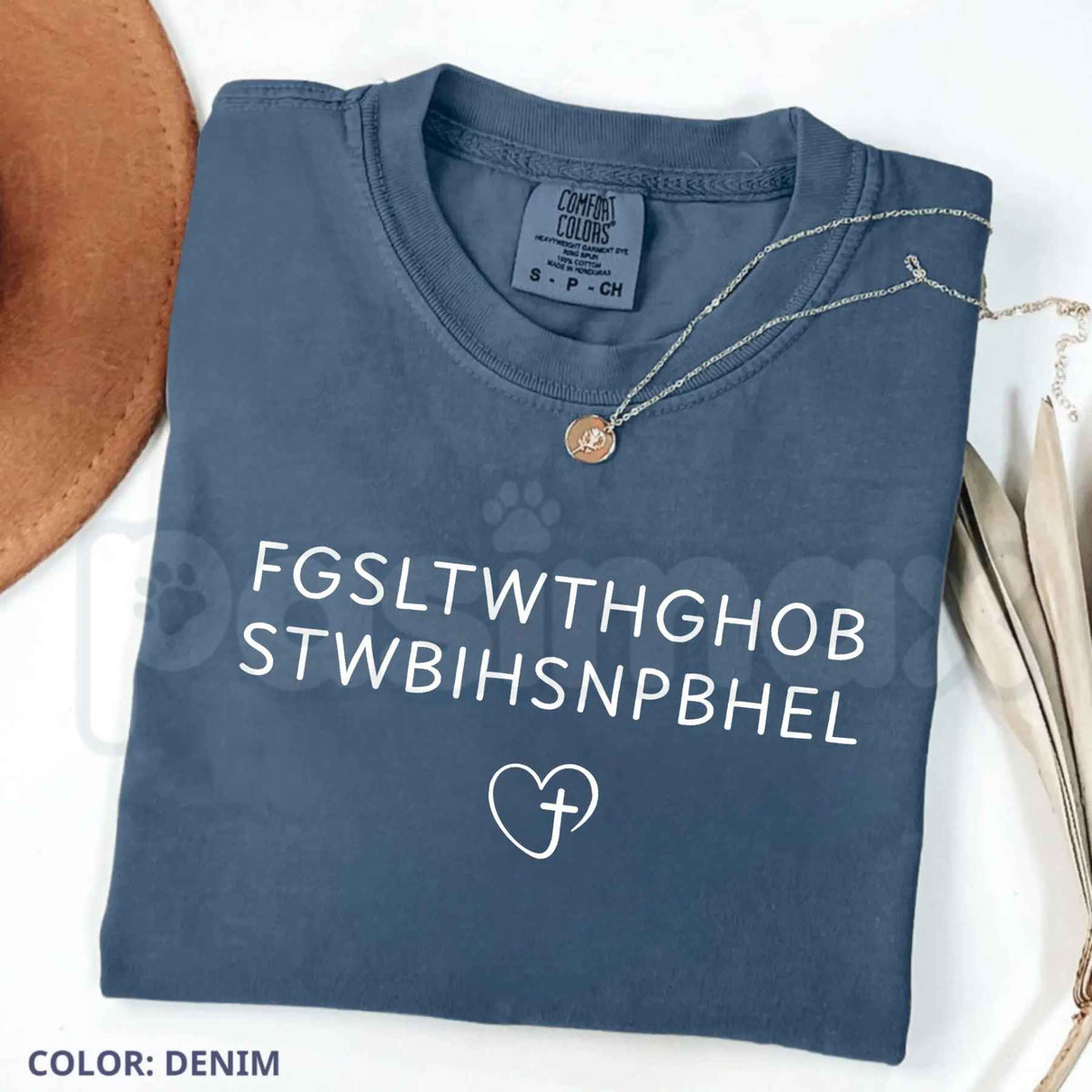 Comfort Colors® John 3:16 Bible Verse T-Shirt – Vintage Faith Graphic Tee, Minimalist Scripture Unisex Top & Gift