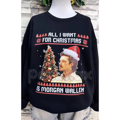 "All I Want For Christmas Is Music" Sweatshirt – Christmas Music Lover Gift Crewneck