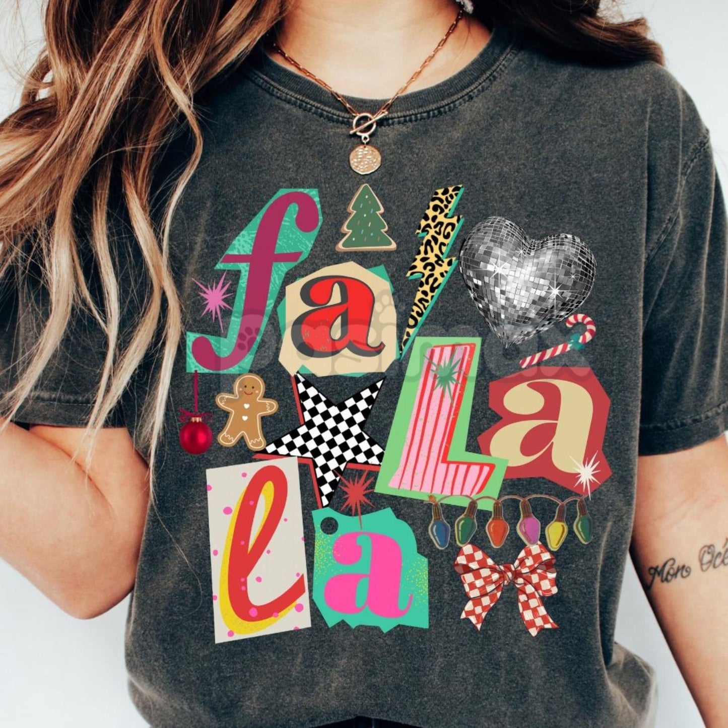 Comfort Colors® Christian Faith Y2K T-Shirt – Retro Positivity Collage, Trendy Coquette Aesthetic, Ransom Letter Typography Tee