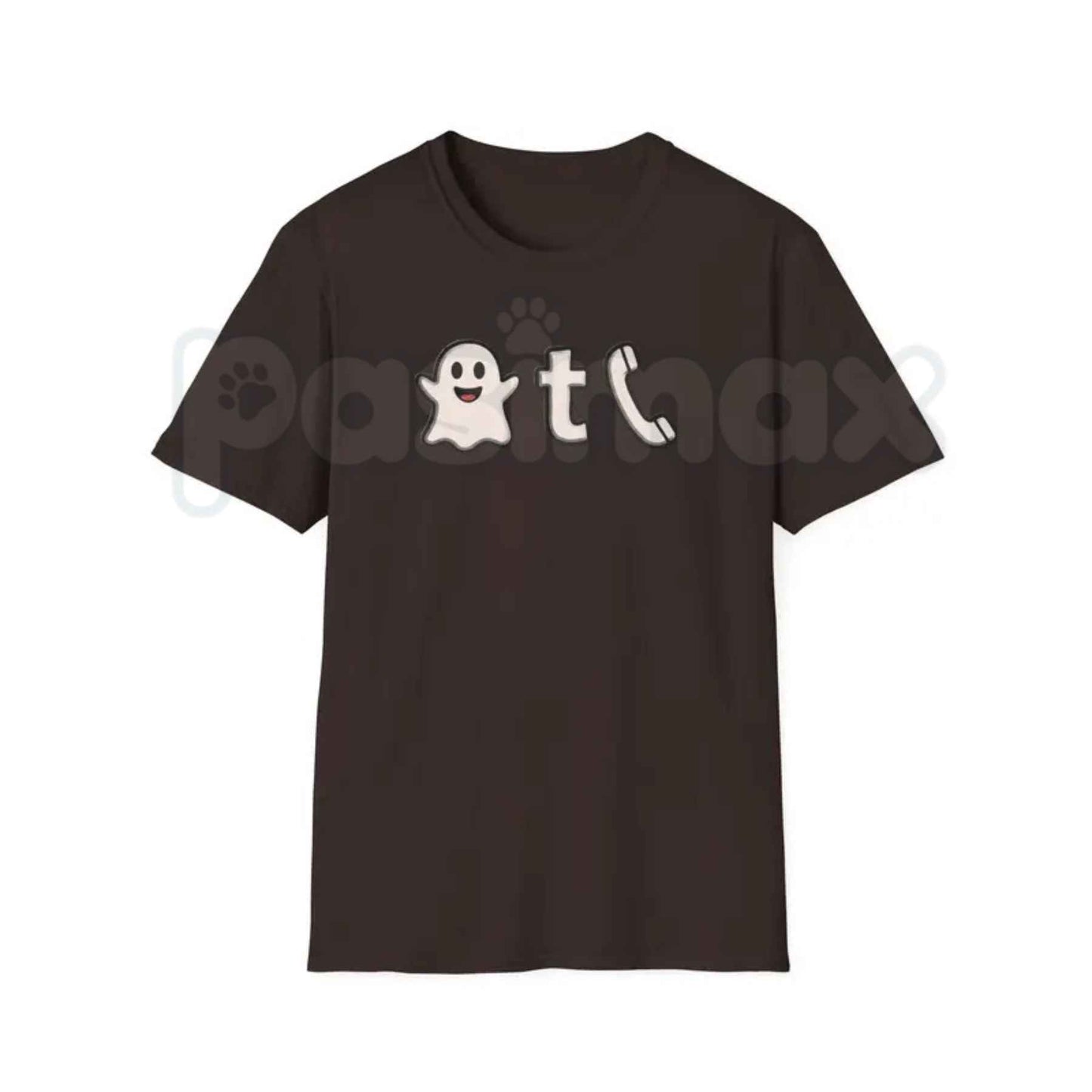 Ghost Phone Text T-Shirt – Spooky Halloween Ghost Call Typography Unisex Graphic Tee
