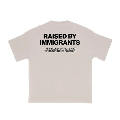 "Raised by Immigrants" Statement Tee - Empowering T-Shirt, Mexican Heritage Apparel
