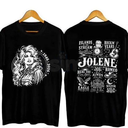 Queen Of Country Jolene Inspired 2-Sided T-Shirt – Vintage Country Music Unisex Cotton Tee
