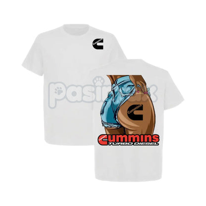 Sexy Lady Cummins Turbo Diesel 2-Sided T-Shirt - Truck Show Lifestyle Apparel, Diesel Enthusiast Graphic Tee, Bold Statement Shirt