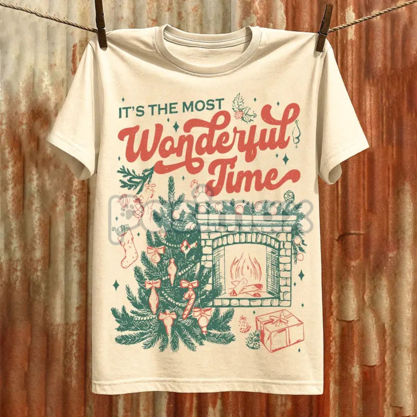 "It's The Most Wonderful Time" Christmas Shirt - Merry Christmas Shirt, Classic Holiday Slogan Tee