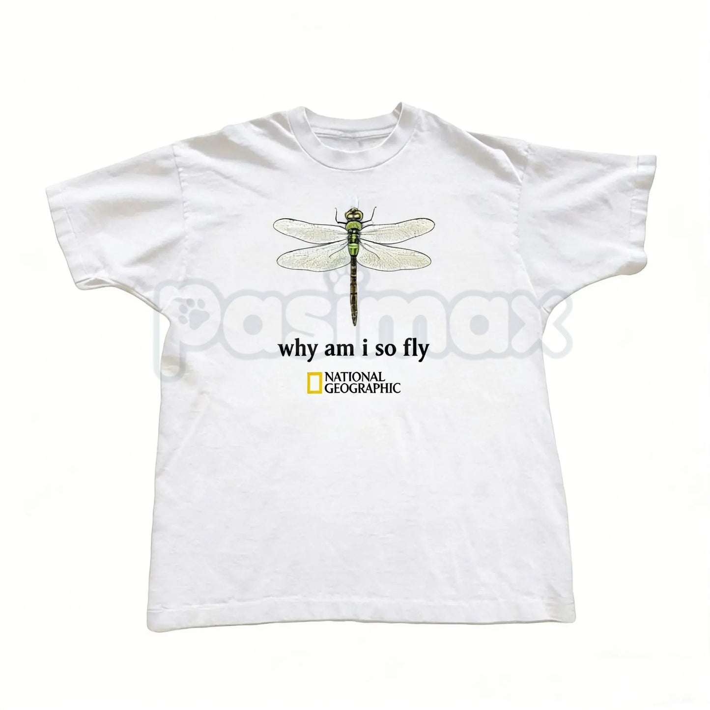 National Geographic Dragonfly Baby Tee - Vintage Y2K Nature Graphic Cropped Shirt, 90s Science-Core Slim Fit Top, Premium Ring-Spun Cotton Dragonfly Tee, Retro Gorpcore Aesthetic Streetwear, Minimalist National Geographic Inspired Top