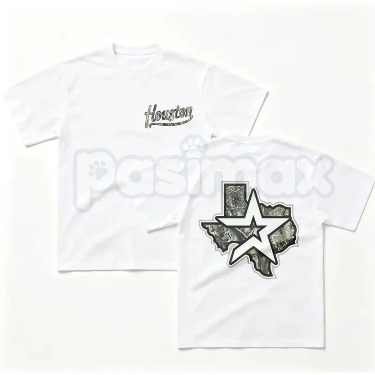 Houston Texas Camo Star T-Shirt – Camouflage Lone Star State Pride Tee
