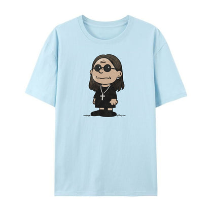 Charlie Brown x Ozzy Osbourne T-Shirt - Charles Schulz Inspired Graphic Tee, Funny Rock Music Mashup Shirt