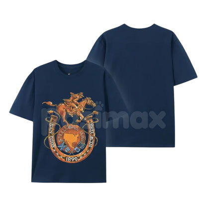 "Steel Ball Run" JoJo's Bizarre Adventure T-Shirt – SBR Johnny & Gyro Graphic Tee, Premium 100% Cotton JJBA Part 7 Top, Soft Lived-In Heavyweight Anime Fan Shirt, Made in USA