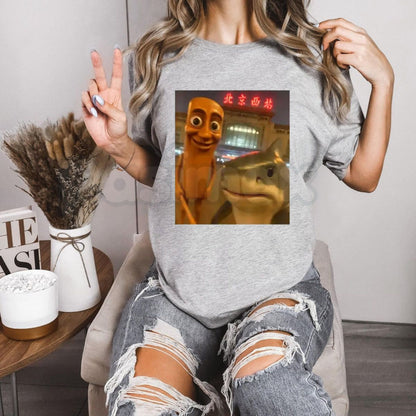 "Tung Tung Tung Sahur" Funny Brainrot T-Shirt – Tralalero Tralala Viral Graphic Tee, Premium 100% Cotton Selfie Culture Top, Soft Lived-In Heavyweight Internet Meme Humor Shirt, Made in USA