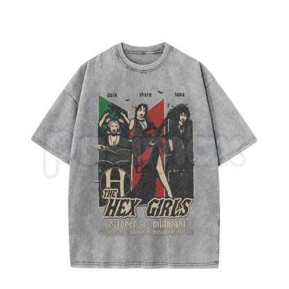 Vintage Acid Wash Gothic Rock Band Graphic T-Shirt – Retro Post-Punk Darkwave Band Shirt, Distressed Mineral Wash Lightweight Cotton Unisex Alt Top