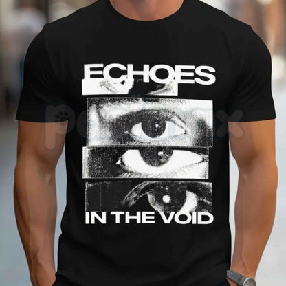 Retro Glitch Art Eye Print Shirt – Vintage Graphic Tees, Cyberpunk Vaporwave Surreal Unisex Cotton T-Shirt