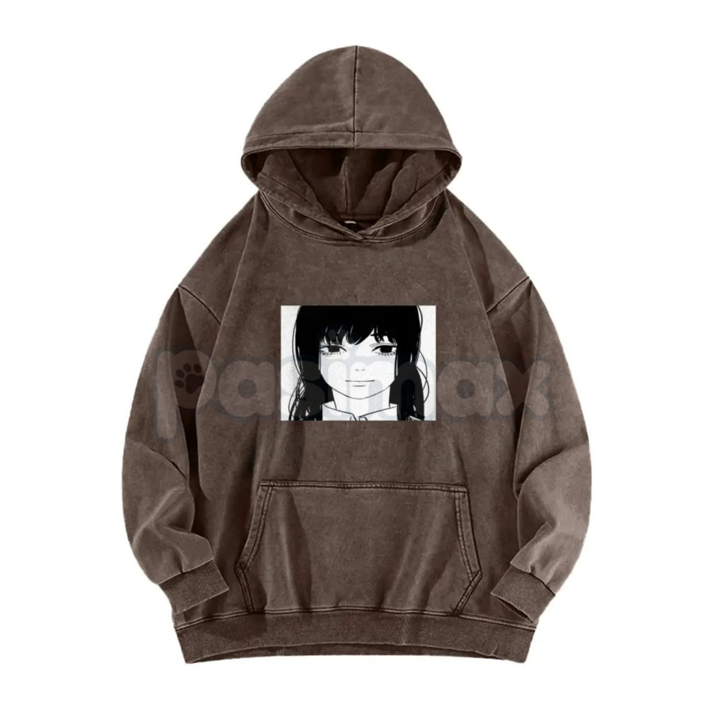 Asa Stare Chainsaw Man Hoodie – Fun Anime & Manga Reference Pullover, Vintage Washed Fit