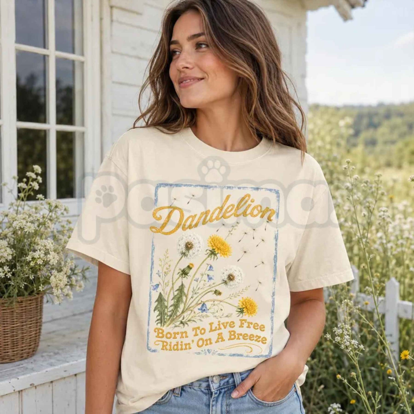 Comfort Colors Dandelion Country Music Graphic Tee