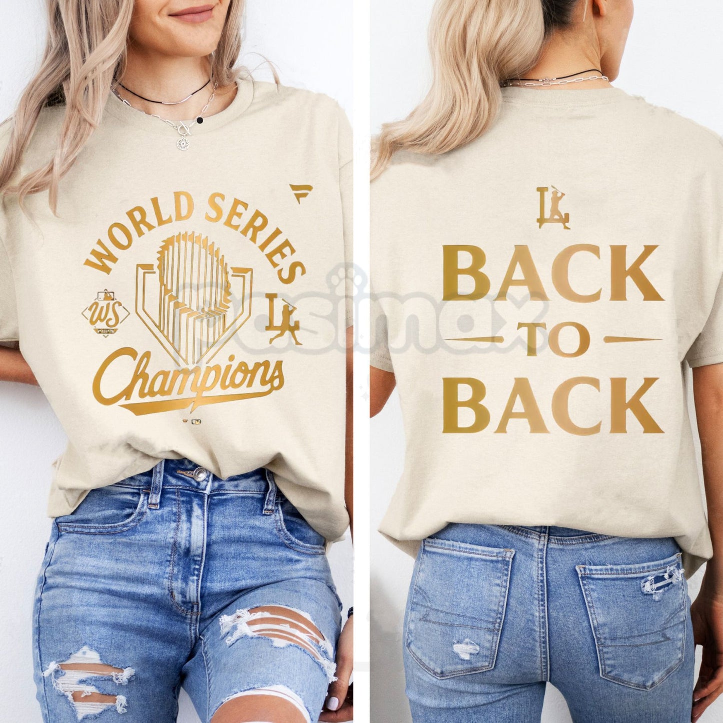 LA Back-to-Back World Series Champions T-Shirt - Dodgers 2025-2026 Winner Tee, Dynasty Fan Apparel, Unisex MLB Prediction Shirt