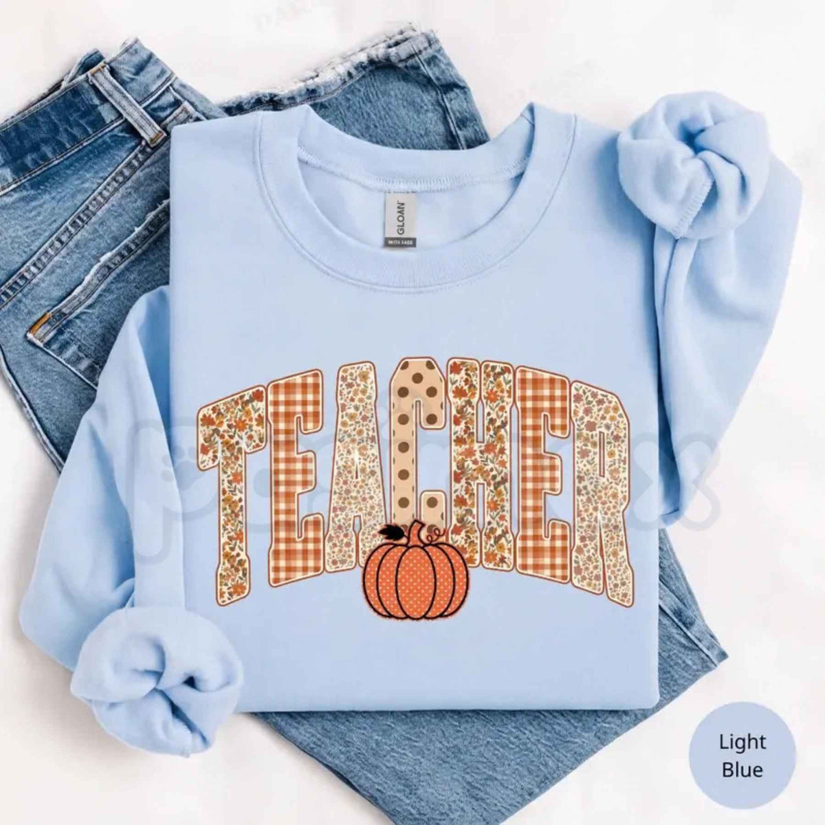 Retro Teacher Pumpkin Sweatshirt | Fall Educator Classroom Graphic Top