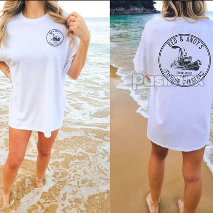 Andy and Red's Boat Repair T-Shirt - Shawshank Redemption Movie Graphic, Zihuatanejo Mexico Fan Tee