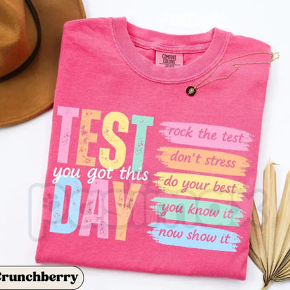 Comfort Colors® Test Day Teacher T-Shirt – State Testing Coordinator Final Exam Week Tee, Motivational Teacher Team Shirt, Inspirational Classroom Top