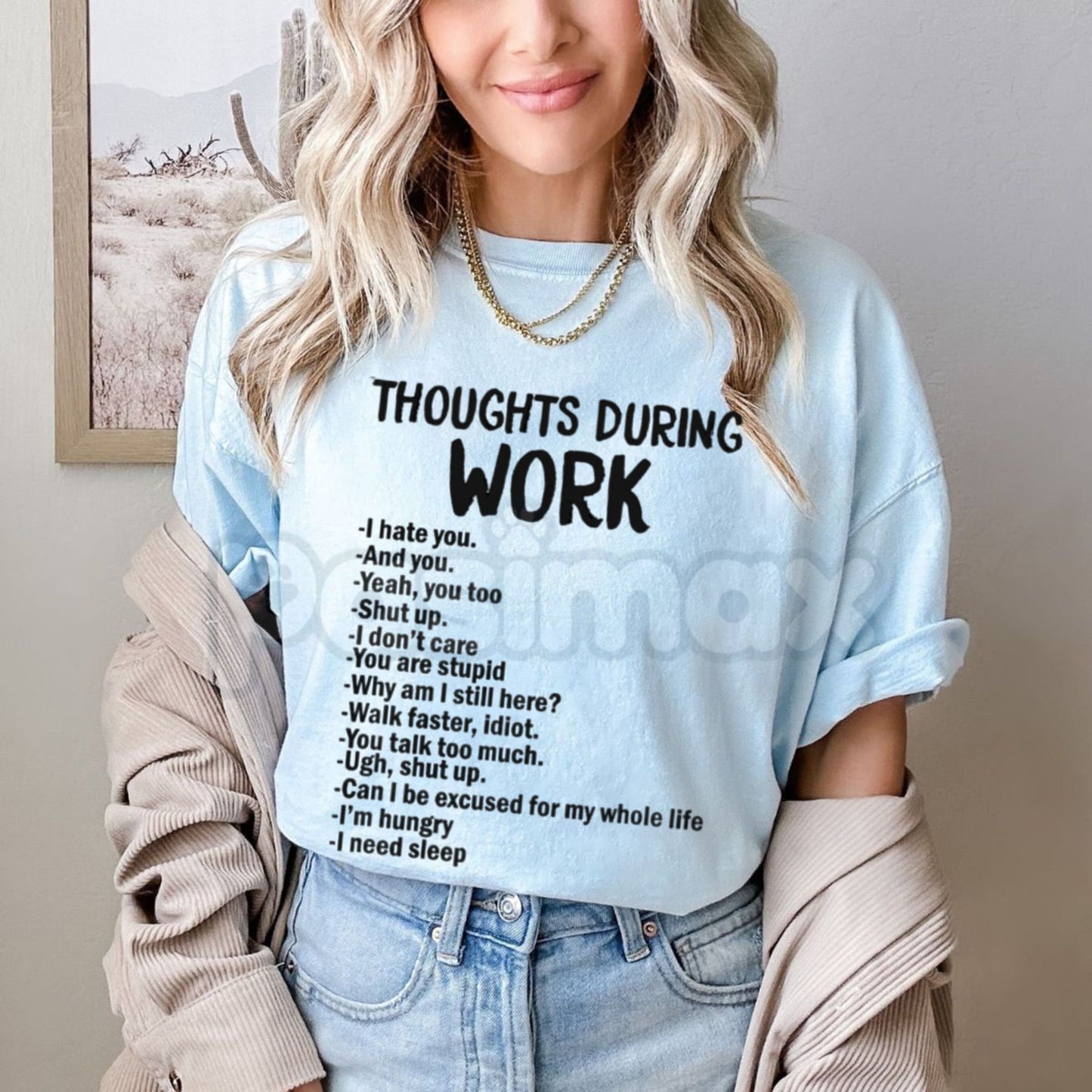 Funny Sarcastic "I Hate Work" T-Shirt - Humorous Anti-Work Graphic Tee, Premium 100% Cotton Corporate Satire Top, Witty Sarcastic Office Humor Shirt, Casual Shortsleeve Employee Gift, Soft Lived-In Relatable Workday Apparel