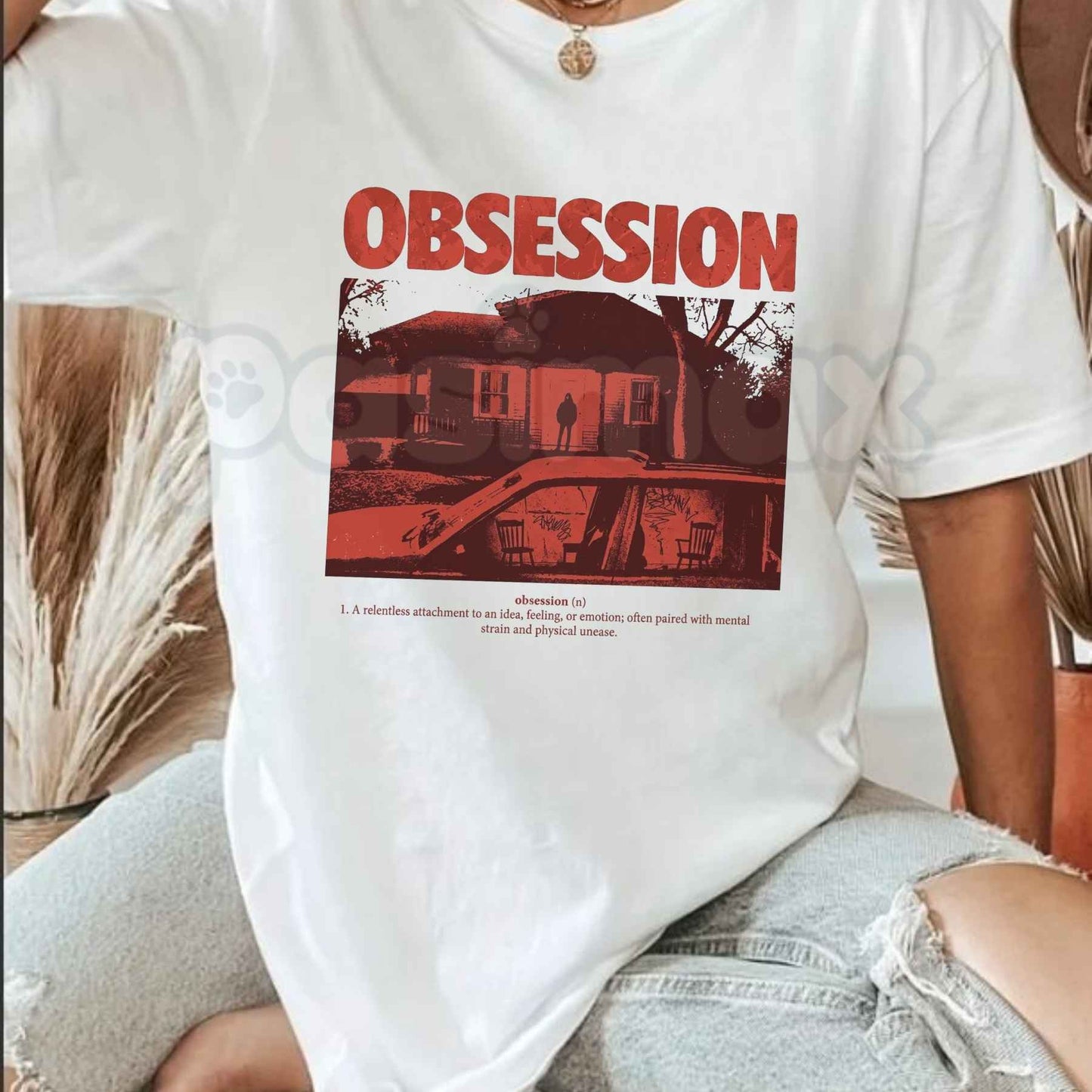 Obsession Retro Horror Graphic T-Shirt – Vintage 80s Thriller Movie Unisex Cotton Tee
