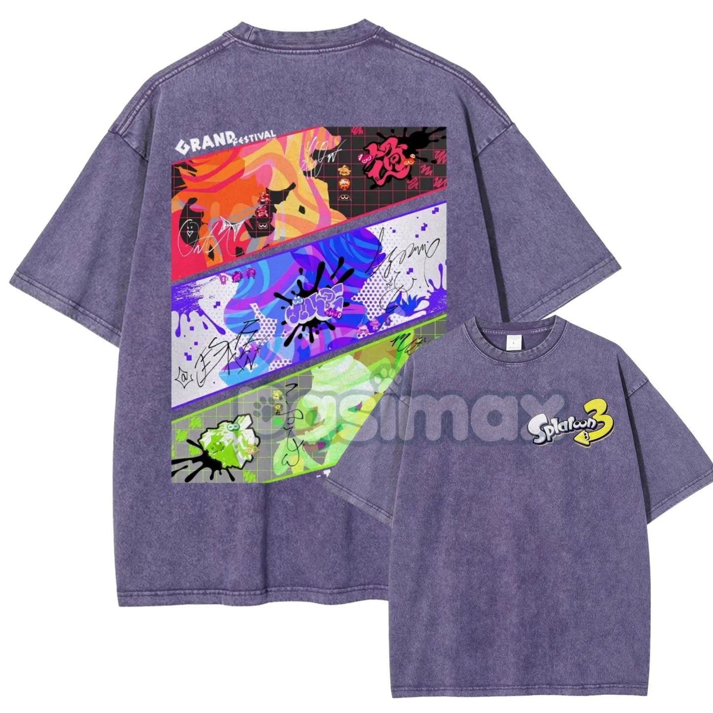 Splatoon 3 Cotton Unisex Round Neck Anime T-Shirt – Casual Graphic Tee
