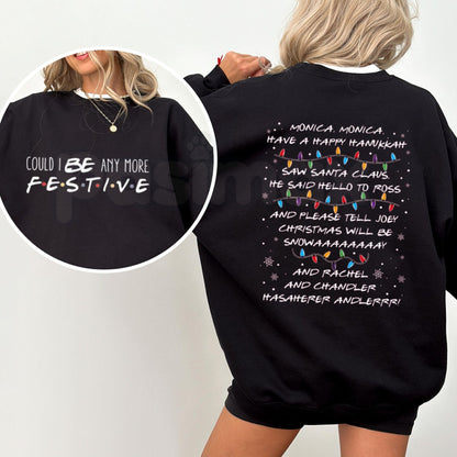 Friends Inspired Christmas Sweatshirt | Retro Central Perk Holiday Crewneck