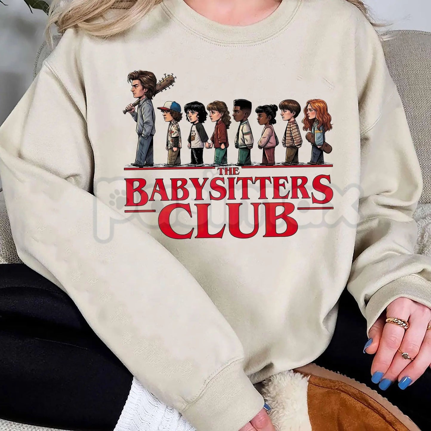 The Baby Sister Club Sweatshirt | Funny Youngest Sibling Crewneck | Retro 90s Book Parody Jumper | Aesthetic Sibling Gift Pullover | Vintage Style Sisterhood Jumper