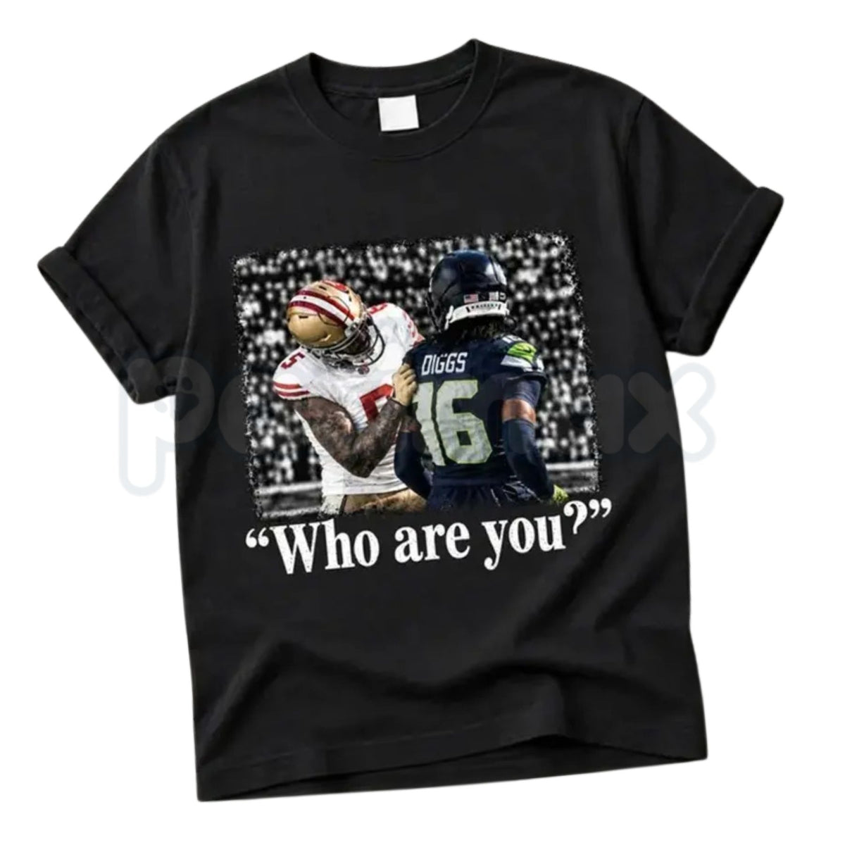 Mike Evans Meme T-Shirt – Who Are You San Francisco Football Rivalry Graphic Tee