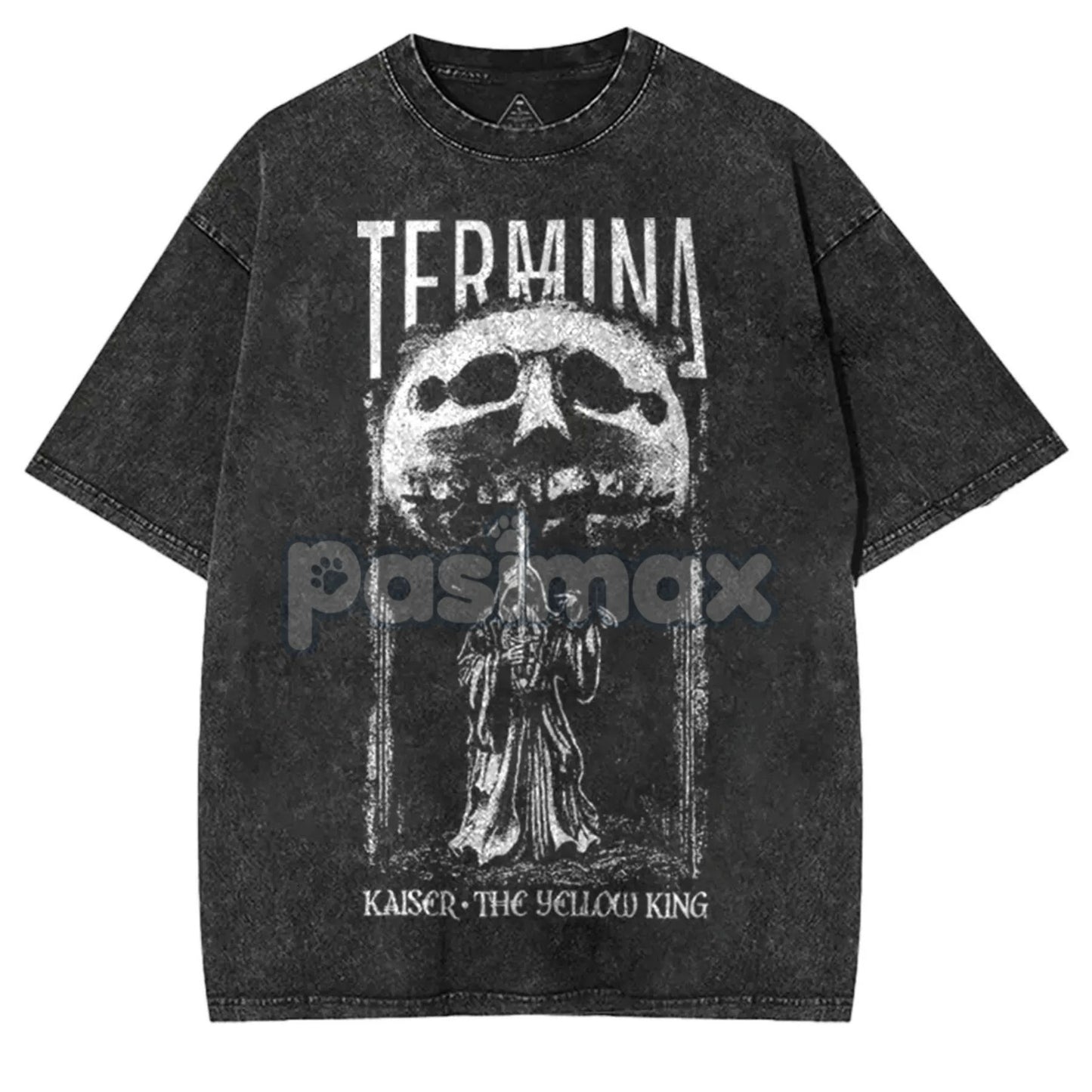 Fear And Hunger: Termina T-Shirt – Kaiser The Yellow King Hip Hop Washed Oversized Tee