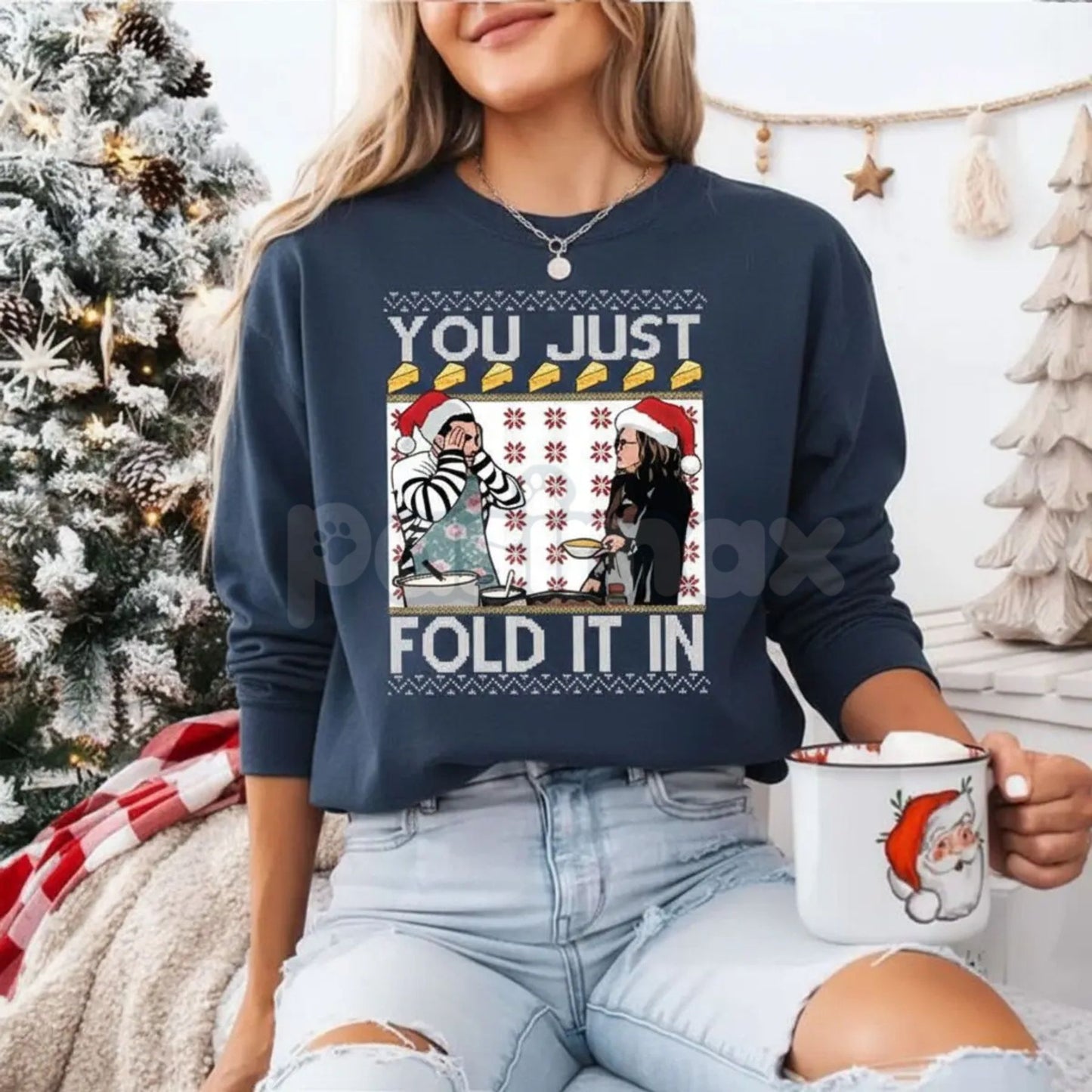 "You Just Fold It In" Vintage Sweatshirt | Schitt's Creek Quote Crewneck | Funny Moira Rose & David Fan Gift