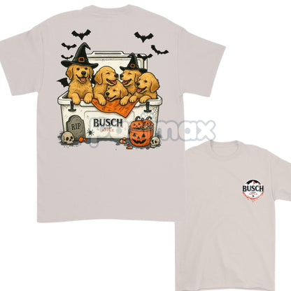 Golden Retriever & Beer T-Shirt - Dogs & Beer Funny Tee, Gift For Dog Lovers
