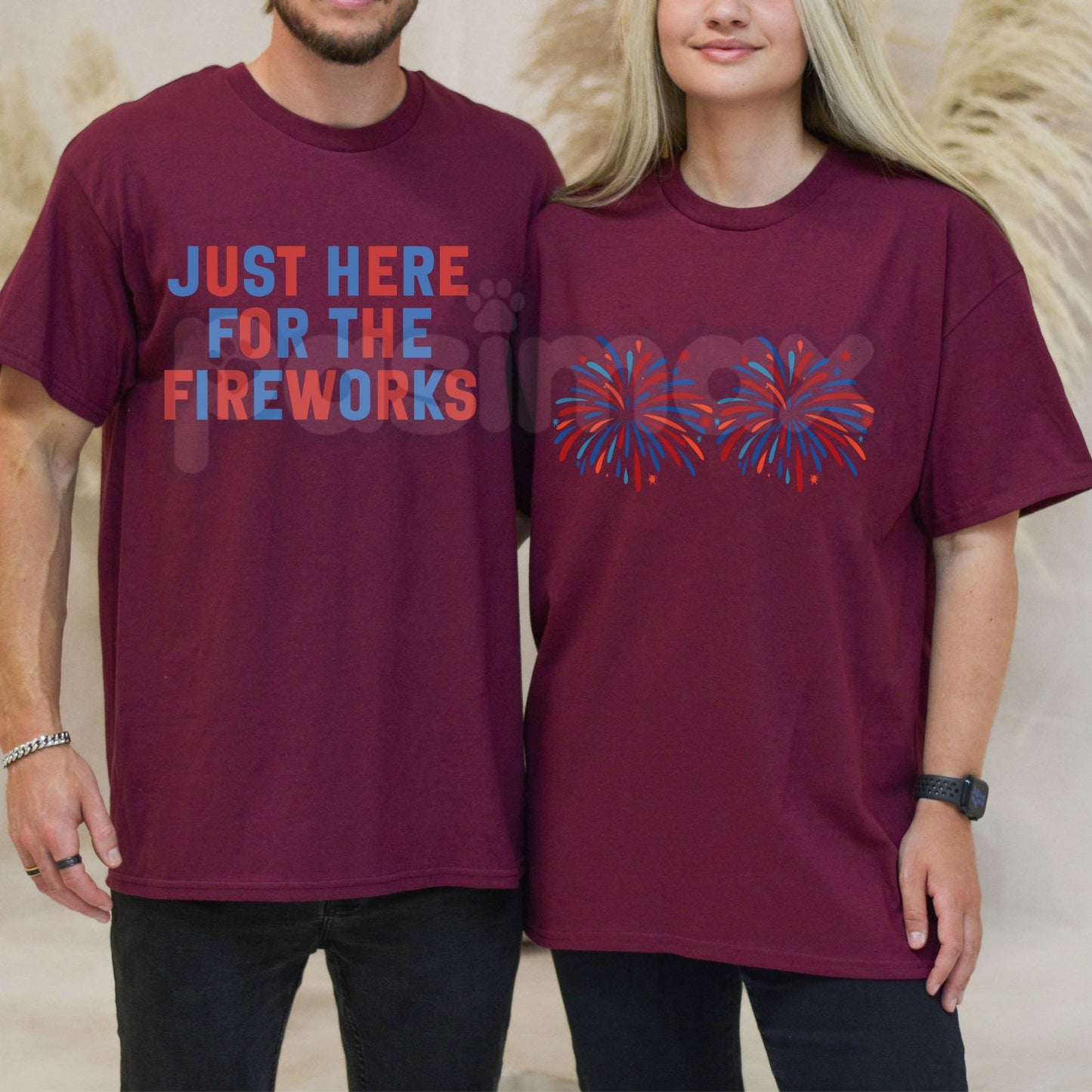 Funny Matching 4th of July Couples T-Shirt – Coordinating Independence Day Graphic Tee, Premium 100% Cotton Patriotic Duo Top, Soft Lived-In Heavyweight 4th of July Celebration Shirt, Made in USA